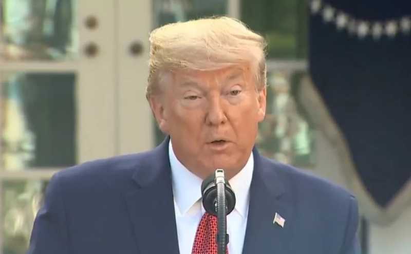 O presidente Donald Trump fala sobre a crise do coronavírus Covid-19 em 11 de março de 2020, em Washington - POOL/AFP