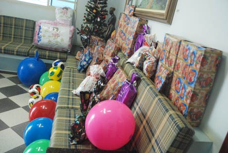 Parte do material que está sendo preparado para distribuição